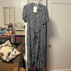 Leia N Co Floral Button Up Maxi Dress